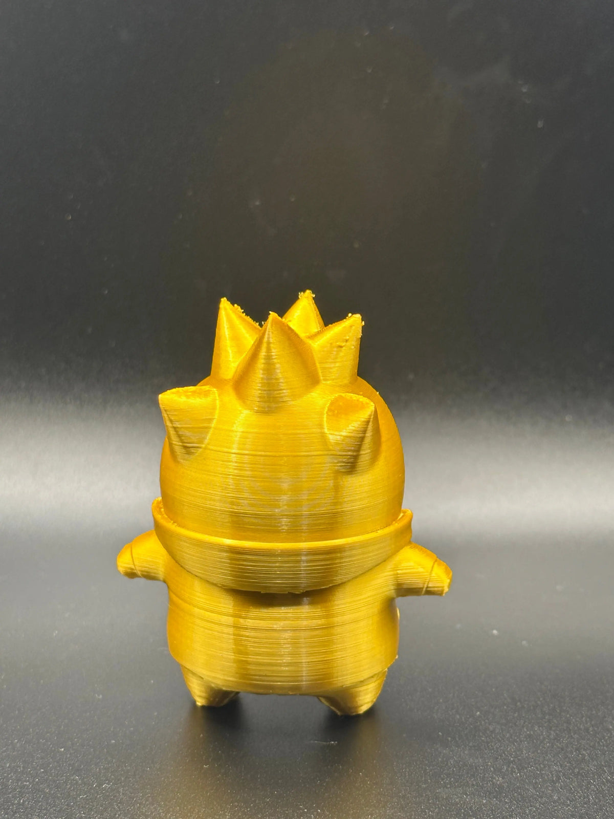 3D Printed Gold Punk Sprite Figure BlakePrintz