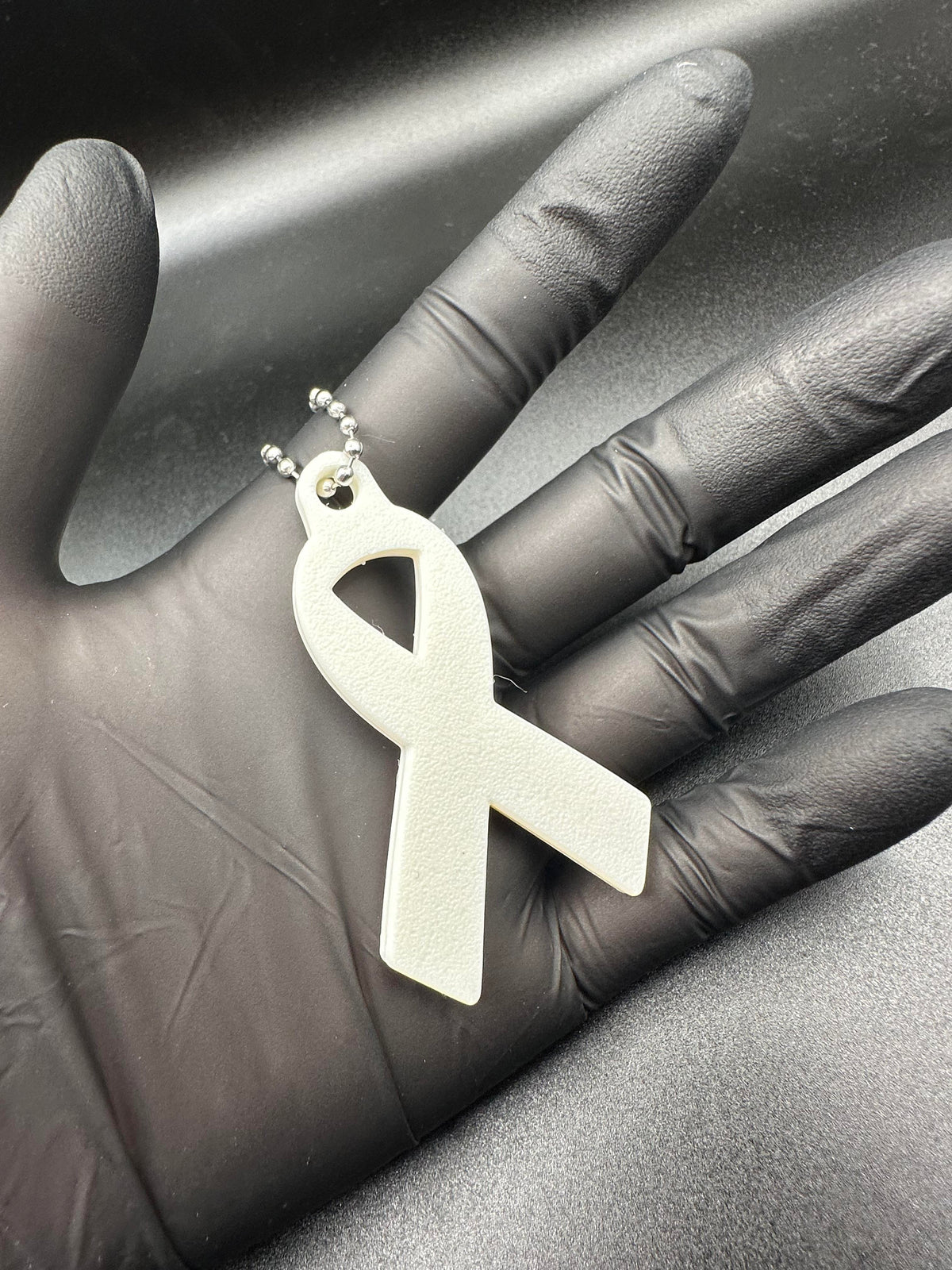 Breast Cancer Awareness Pink Ribbon Keychain