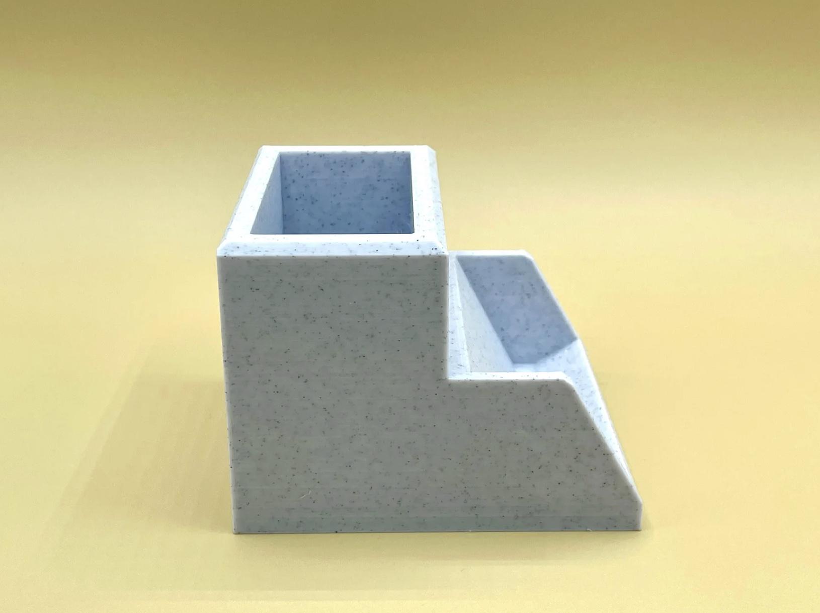 Office Pen Organiser with Card Display | Workspace Storage Unit | Reception Counter Accessory | Entrepreneur Gift BlakePrintz