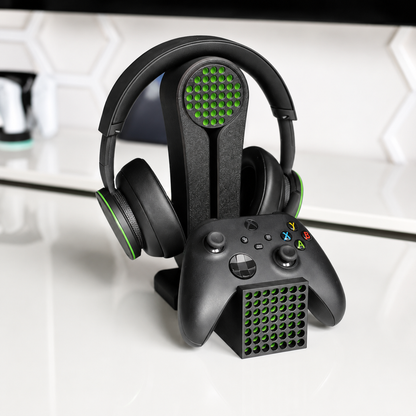 Gaming Headset Stand Compatible with Xbox Setups – 3D Printed Headphone Holder, Gamer Desk Accessory, Gaming Room Decor BlakePrintz