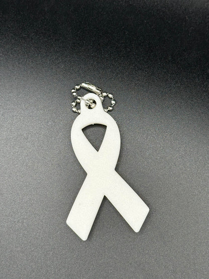 Breast Cancer Awareness Pink Ribbon Keychain