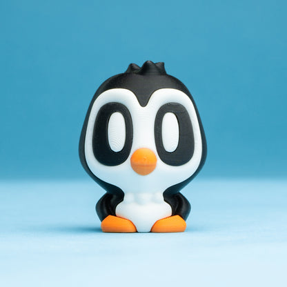 Blob Penguin Figurines Set – 3D Printed Kawaii Desk Decor (Set of 5)