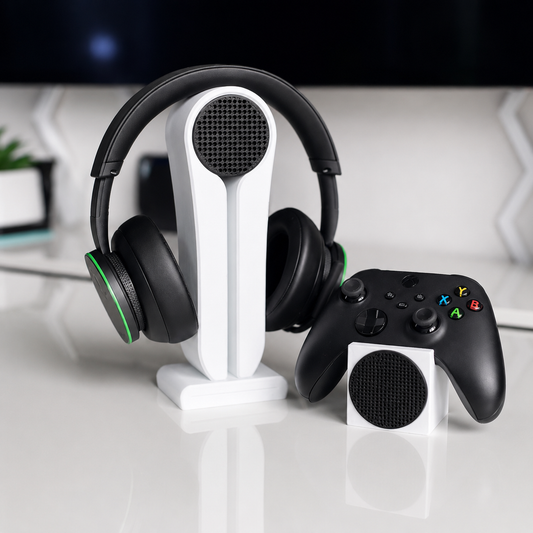 Gaming Headset Stand Compatible with Xbox Setups – 3D Printed Headphone Holder, Gamer Desk Accessory, Gaming Room Decor BlakePrintz