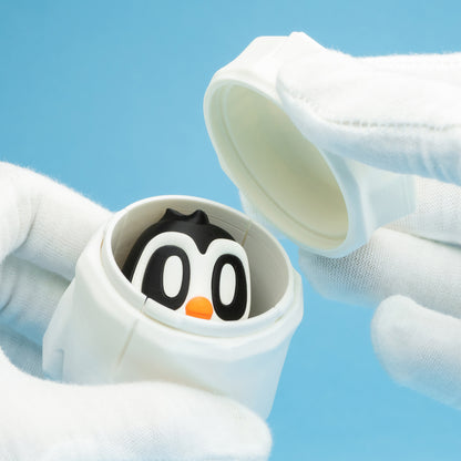 Blob Penguin Figurines Set – 3D Printed Kawaii Desk Decor (Set of 5)