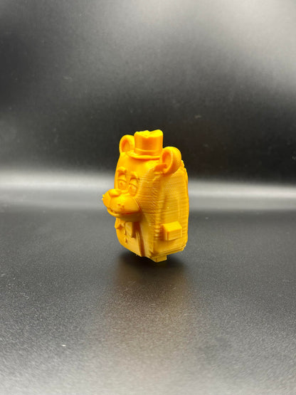 3D Printed Gold FNAF Sprite – Gaming Collectible Figure – Display Model