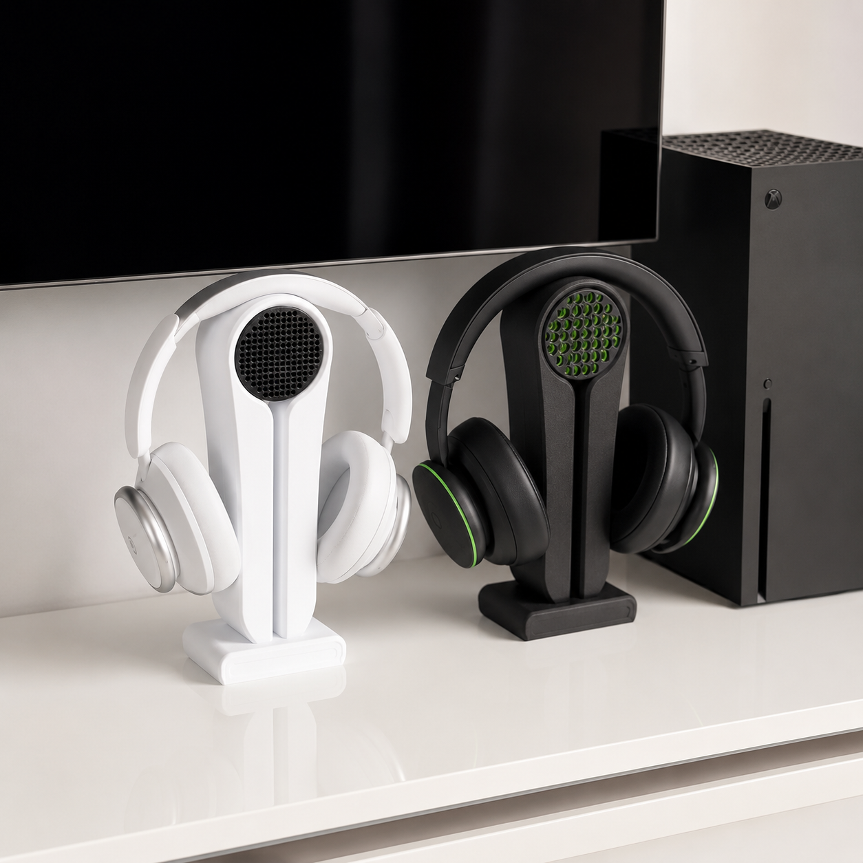 Gaming Headset Stand Compatible with Xbox Setups – 3D Printed Headphone Holder, Gamer Desk Accessory, Gaming Room Decor BlakePrintz
