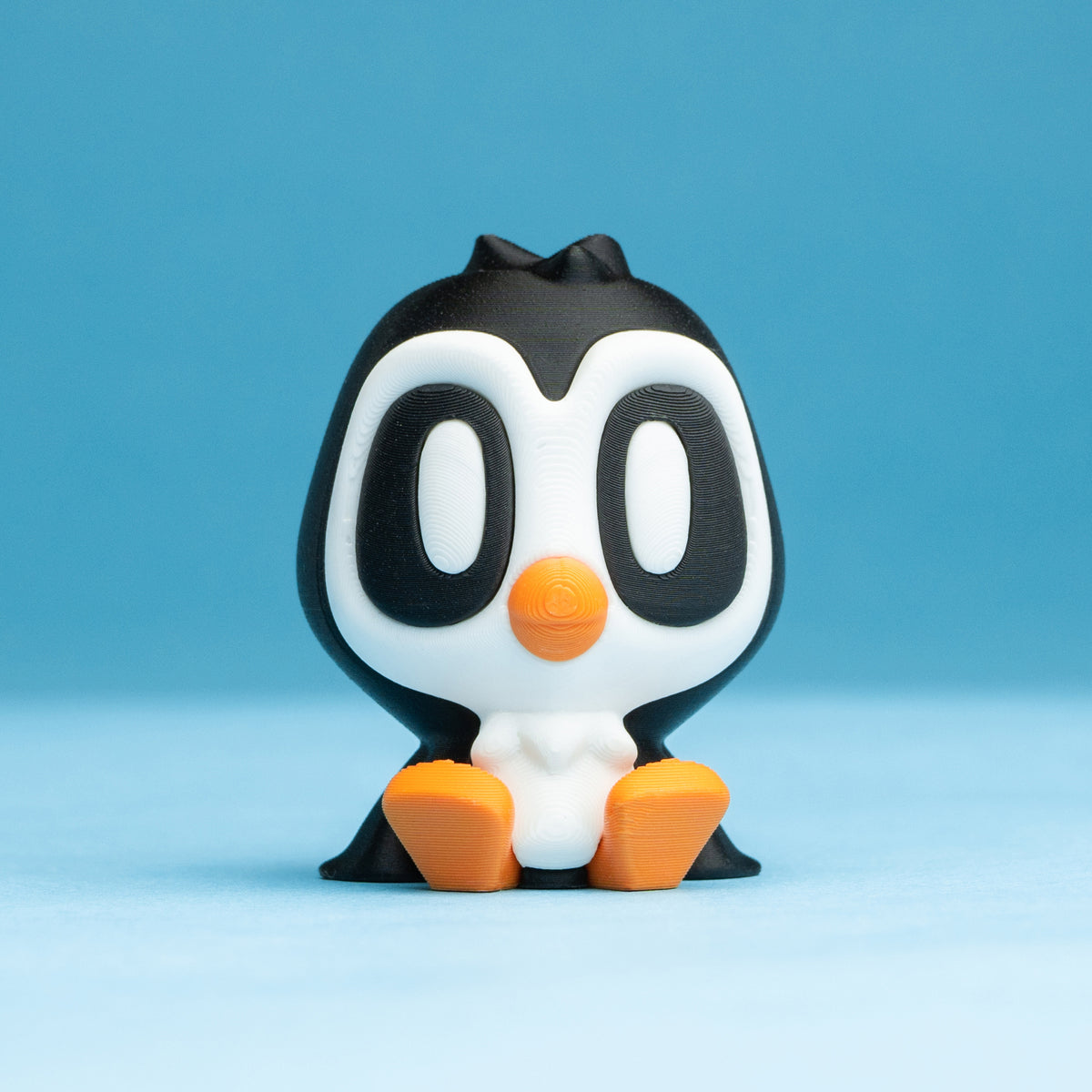 Blob Penguin Figurines Set – 3D Printed Kawaii Desk Decor (Set of 5)