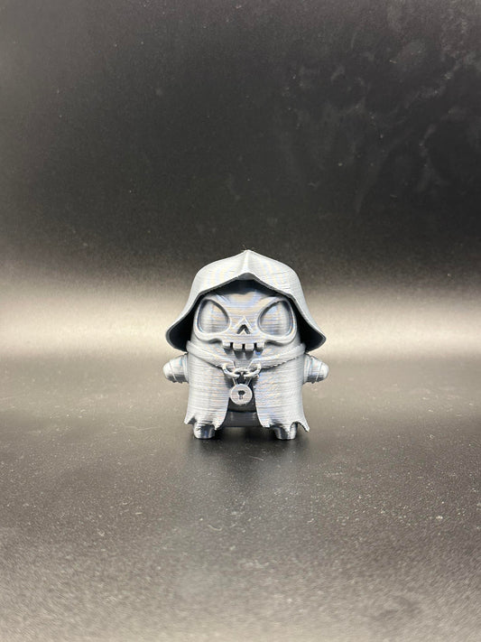 3D Printed Gem (Silver) Grim Sprite – Gaming Collectible Figure – Display Model