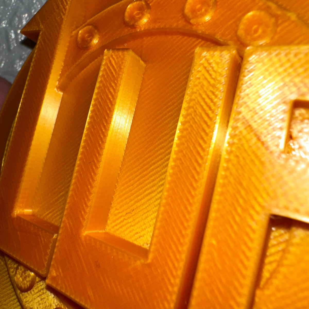 Gold 1UP Gaming Token – Thick 3D Printed Collectible Coin