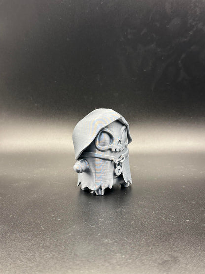 3D Printed Gem (Silver) Grim Sprite – Gaming Collectible Figure – Display Model