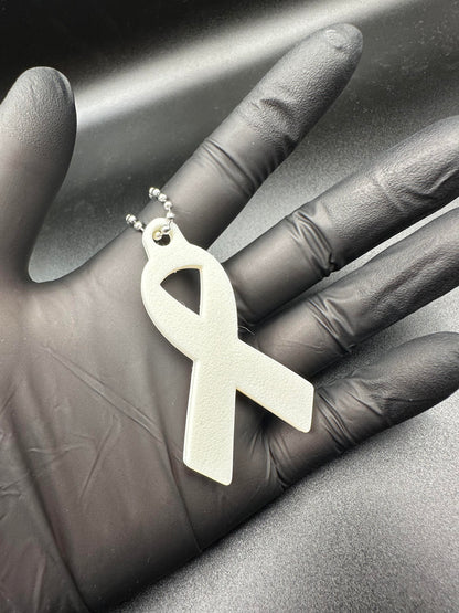 Breast Cancer Awareness Pink Ribbon Keychain