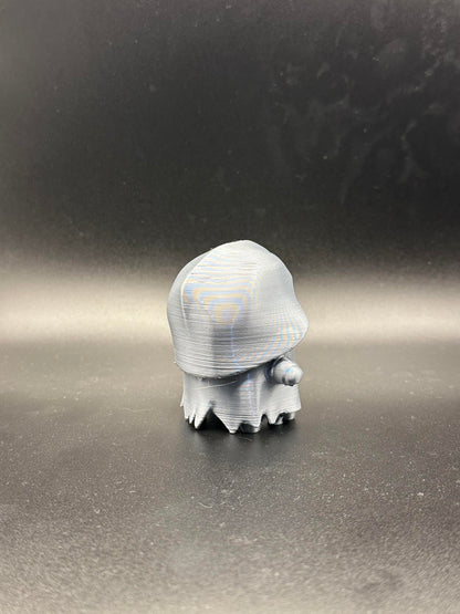 3D Printed Gem (Silver) Grim Sprite – Gaming Collectible Figure – Display Model