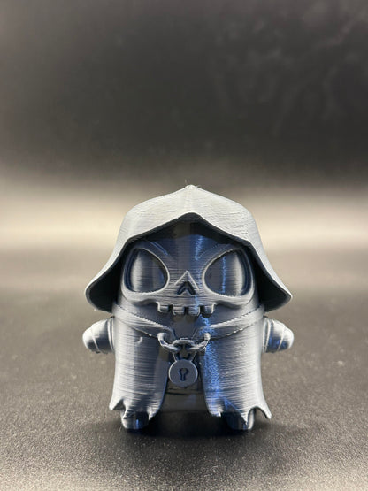 3D Printed Gem (Silver) Grim Sprite – Gaming Collectible Figure – Display Model
