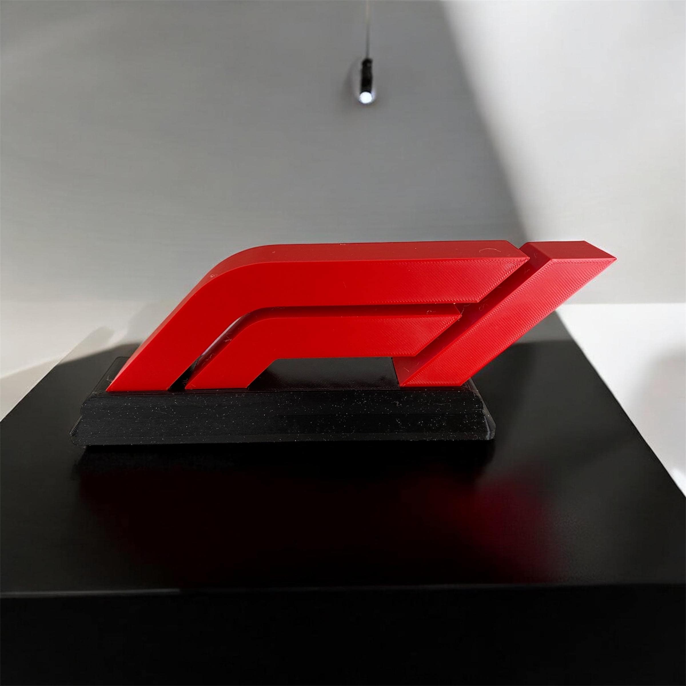 3D Printed F1 Racing Logo, Motorsport Desk Decor BlakePrintz