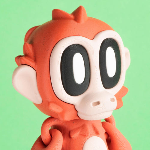 Collectible Monkey Figure – 3D Printed Designer Art Toy | Unique Desk Gift BlakePrintz
