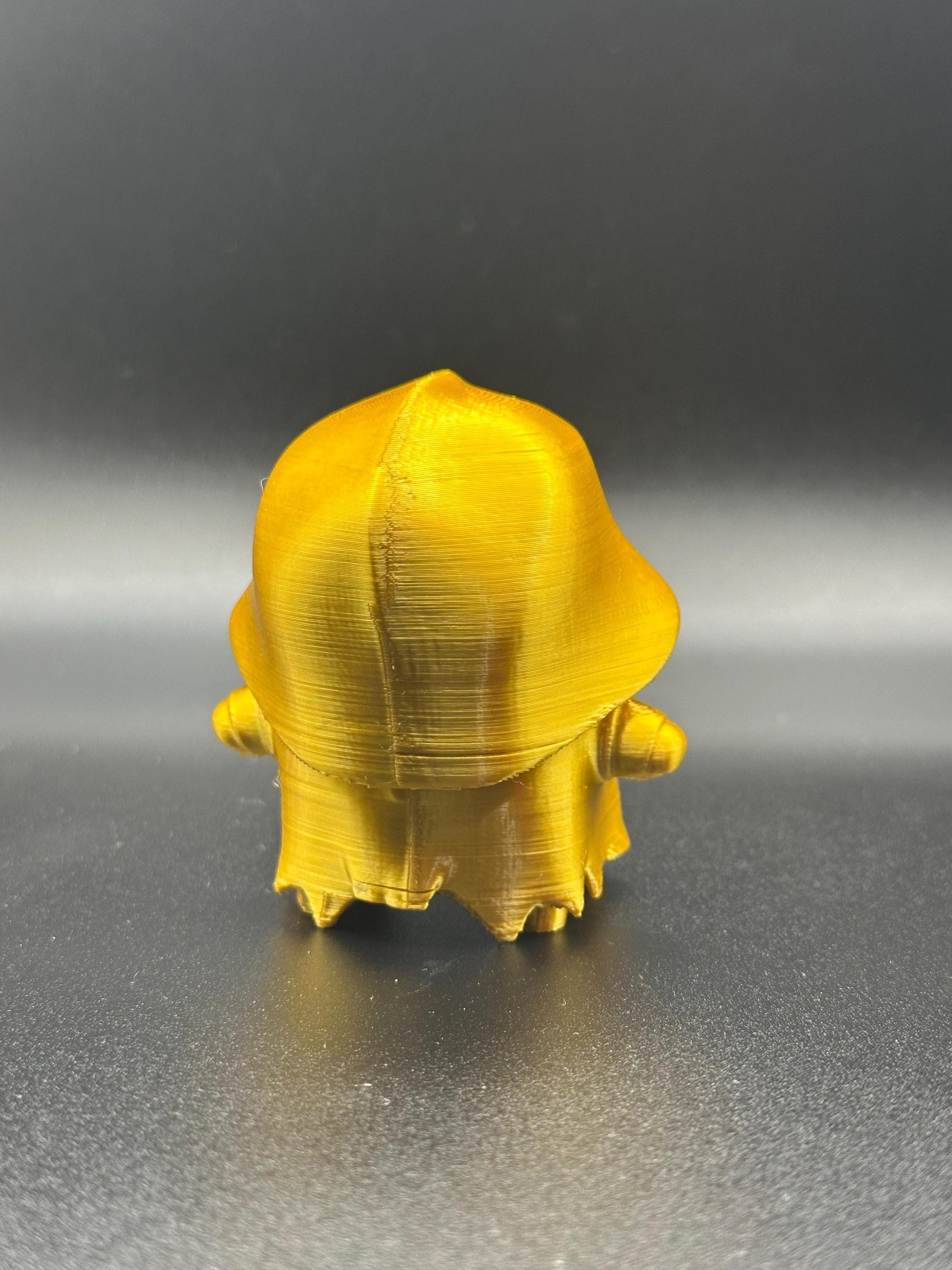 3D Printed Gold Grim Sprite Figure | Gaming Desk Decor | Gamer Gift | Collectible Display Model BlakePrintz