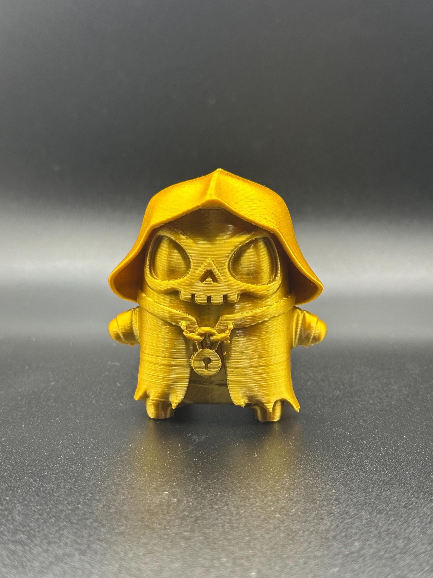 3D Printed Gold Grim Sprite Figure | Gaming Desk Decor | Gamer Gift | Collectible Display Model BlakePrintz