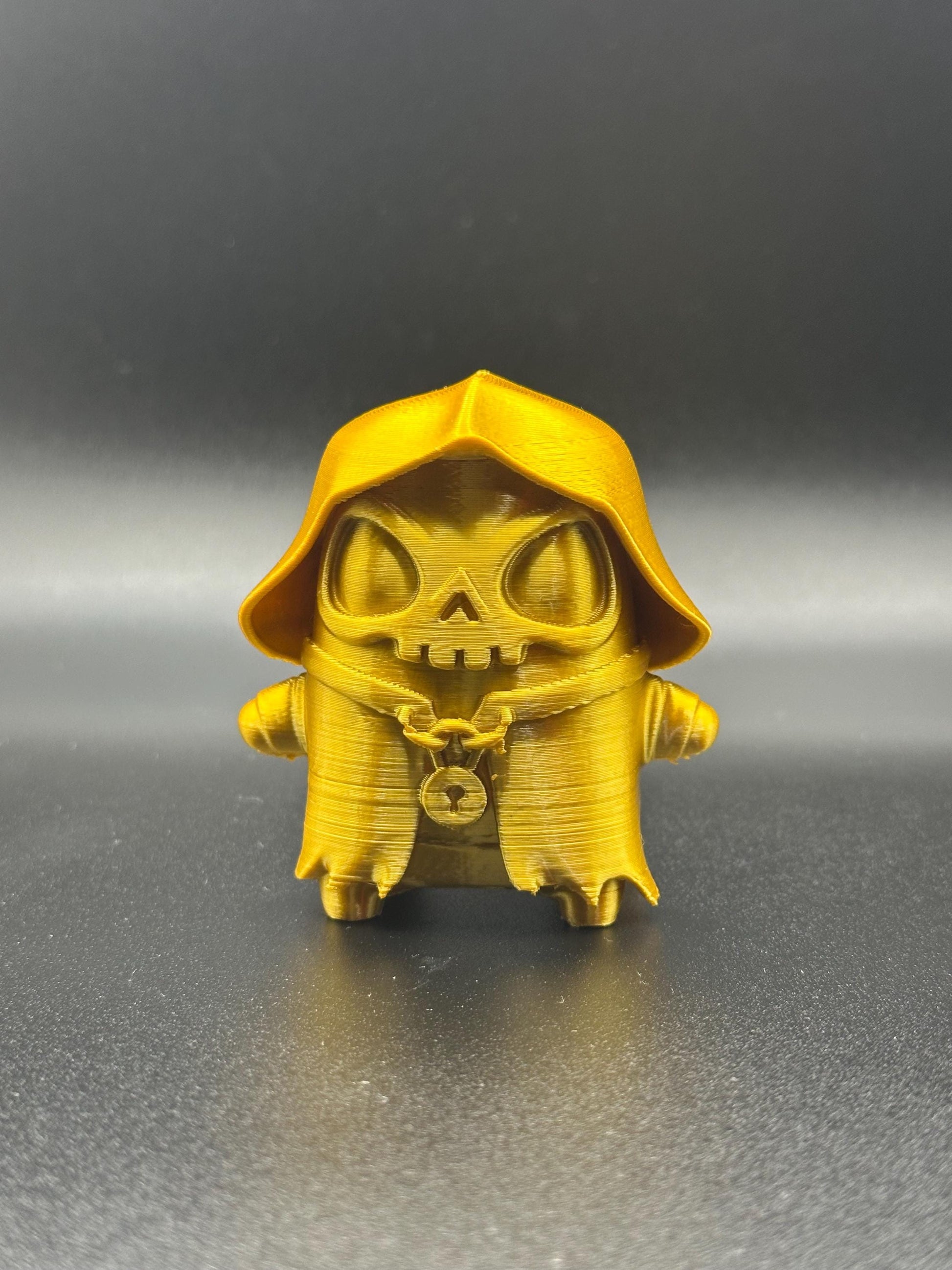 3D Printed Gold Grim Sprite Figure | Gaming Desk Decor | Gamer Gift | Collectible Display Model BlakePrintz