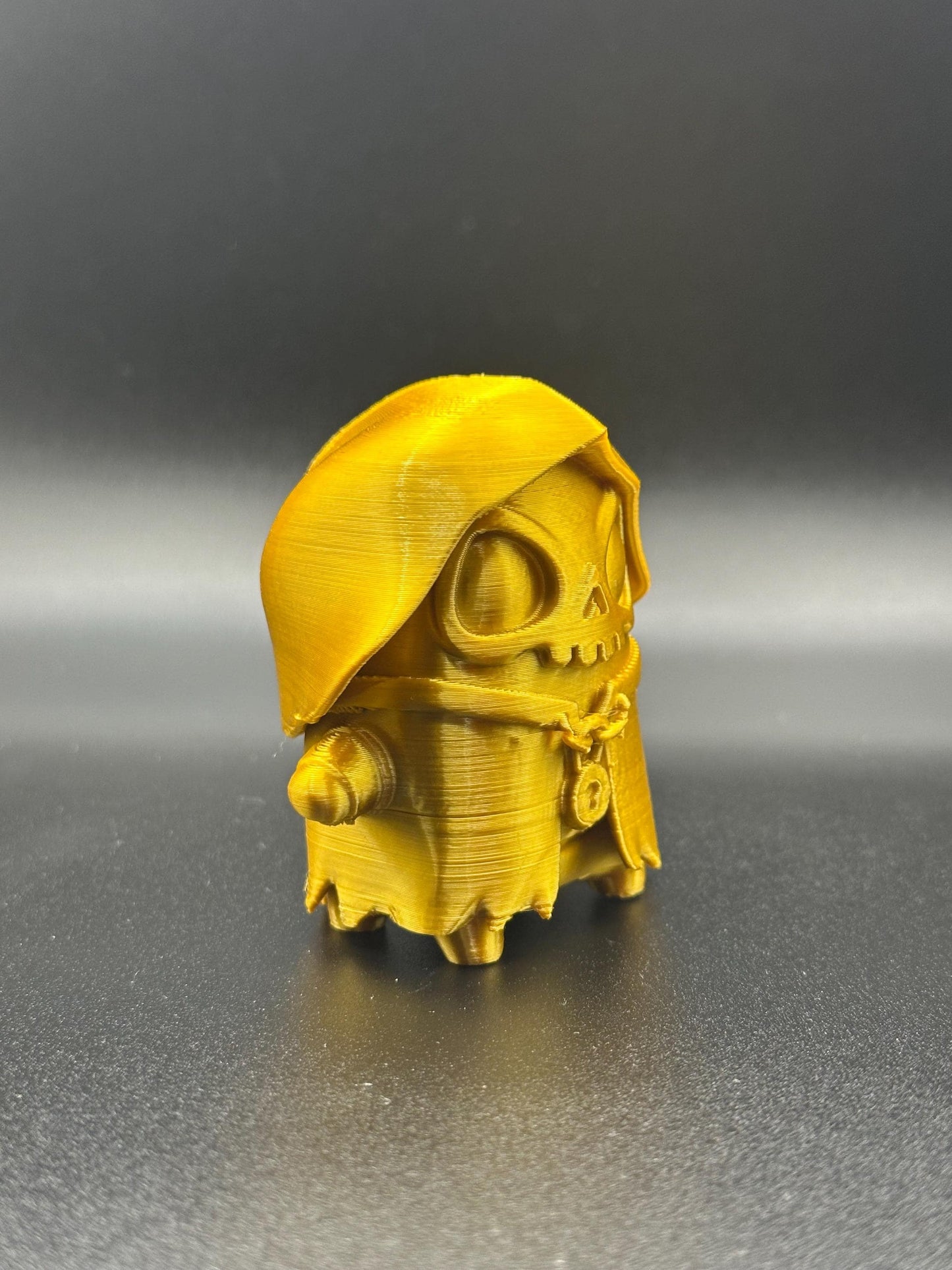 3D Printed Gold Grim Sprite Figure | Gaming Desk Decor | Gamer Gift | Collectible Display Model BlakePrintz